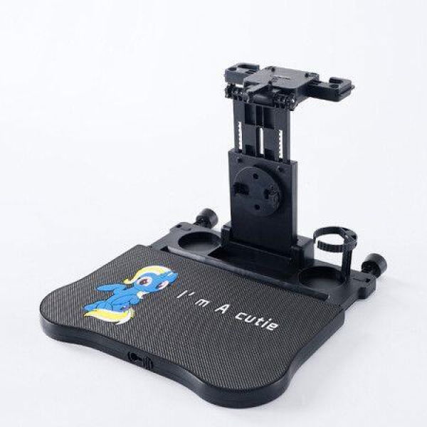 Foldable Car Backseat Table Tray With Non-slip Mat Seat Back Laptop Desk With Phone Holder For Working Eating Traveling