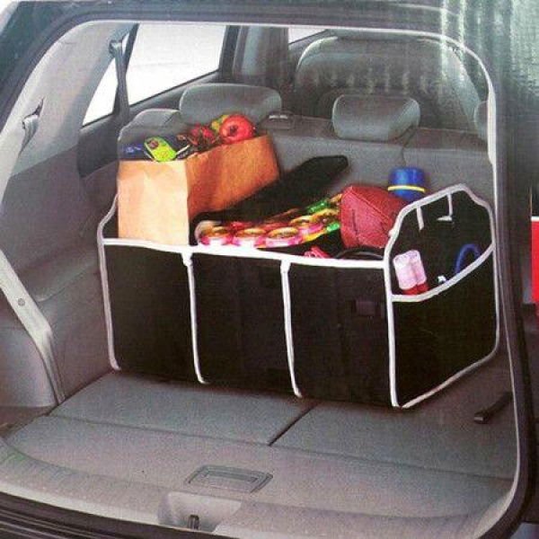 Foldable Car Trunk Storage Box - Black