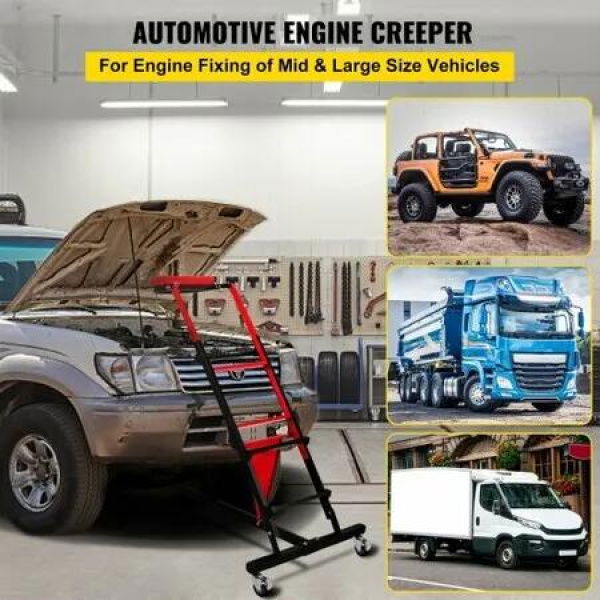 Foldable Engine Creeper Easy Engine Access Creeper for Garage or Workshop