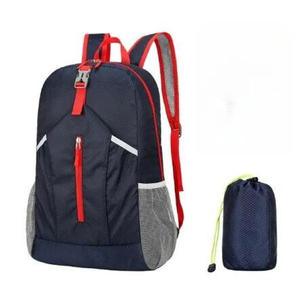Foldable Hiking Backpack,Packable Ultra Lightweight Hiking Backpack,For Men Women Travel Camping Outdoor Backpack Color Navy Blue