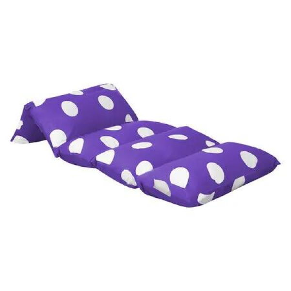 Foldable Mattress Kids Pillow Purple Medium