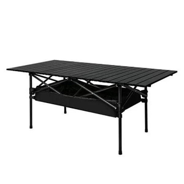 Folding Camping Table Portable Black