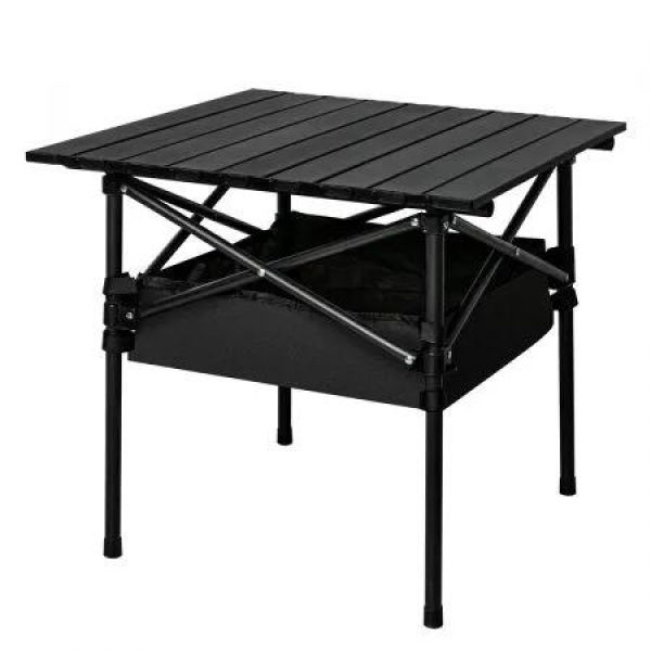 Folding Camping Table Portable Black