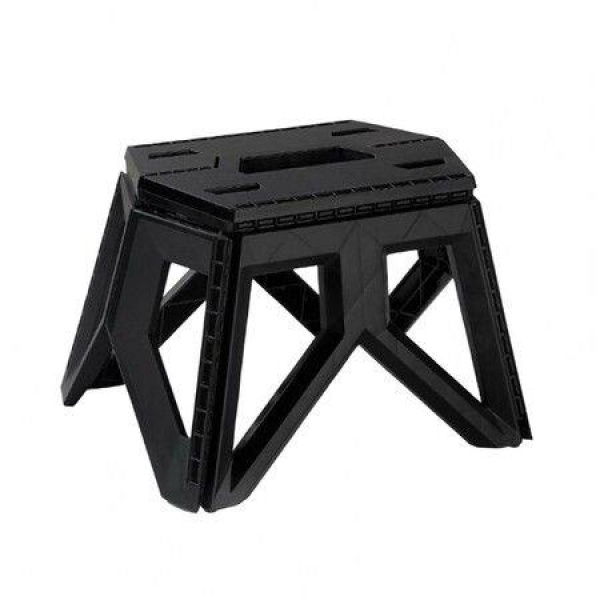 Folding Fishing Chair Camping Stool Portable Kids Stool Ultra-Light Stool Portable Plastic Camping Step Stool -Black