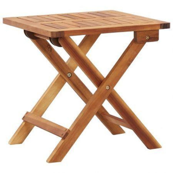 Folding Garden Coffee Table 40x40x40 Cm Solid Acacia Wood