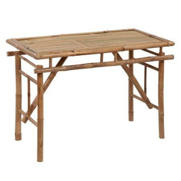 Folding Garden Table 115x50x75 Cm Bamboo