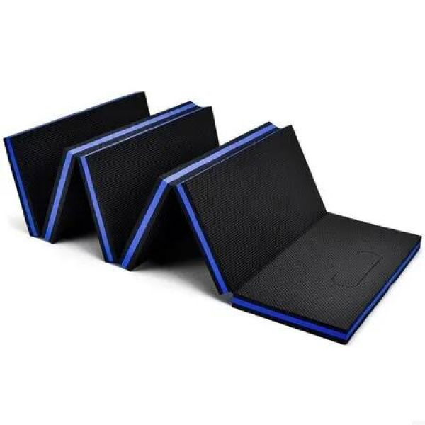 Folding Mechanics EVA Mat Kneeling Pad for Oil Absorption in Workouts,Blue