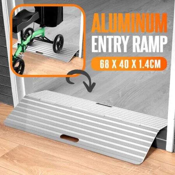 Folding Threshold Ramp Door Mobility Disability Access 300kg Wheelchair Walker Scooter Entry Aluminium Loading Home Portable