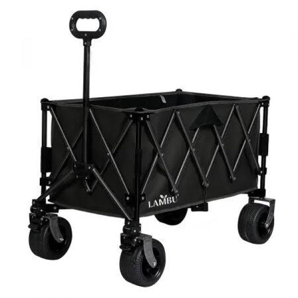 Folding Wagon Cart Black