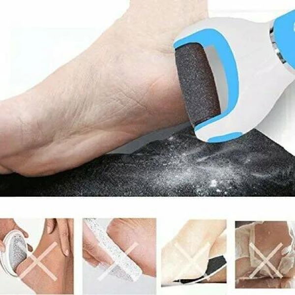 Foot File Callus Remover Electronic Pedicure Scrubber Electric Pumice Stone Dry Skin Cracked Heels Spa Body Beauty Care Blue
