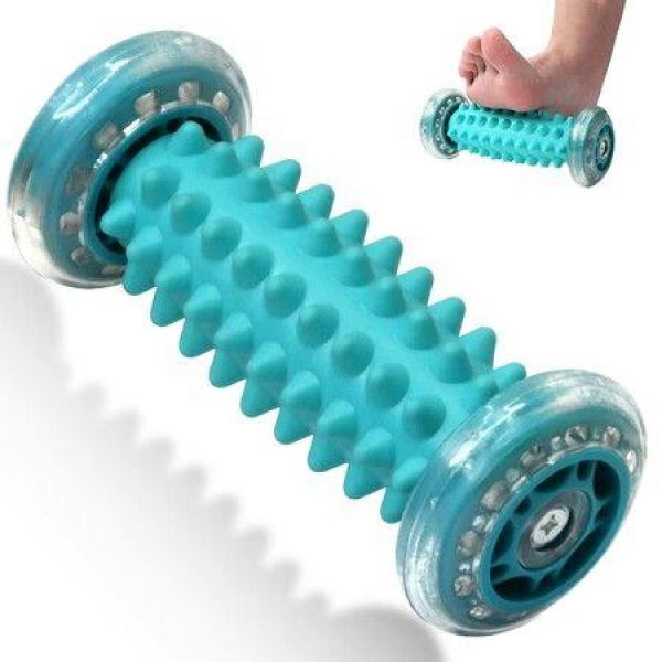 Foot Massager Roller For Relief Plantar Fasciitis Deep Tissue Muscle Massager Roller For Foot Arch Pain Heel Pain-Green