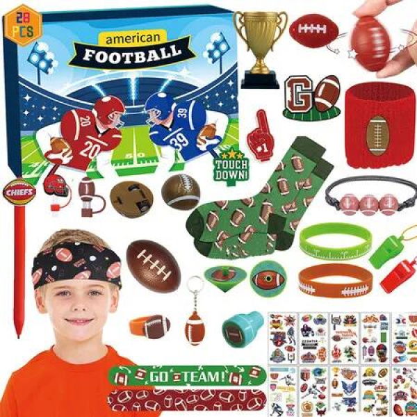 Football Advent Calendar 2025, Christmas Football Advent Calendar for Boys Girls Age 3 Up