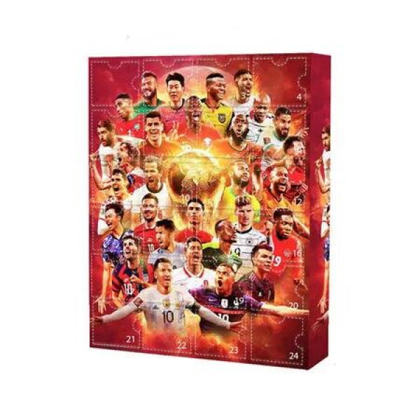 Football Advent Calendar World Cup Christmas Countdown 2025 Soccer Party Favors 24 Days of Xmas Surprise Gifts for Little Fans Boys Girls