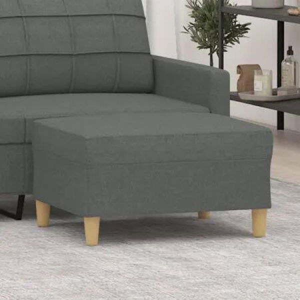 Footstool Dark Grey 70x55x41 cm Fabric