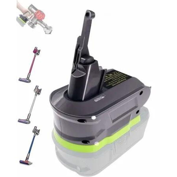 For Ryobi for Dyson V7V8 Battery Adapter, for Dyson V7V8 Absolute V7V8 Animal V7V8 Fluffy V7V8 Motorhead Cordless Vacuum Handheld Vacuum Cleaner(only Adapter)