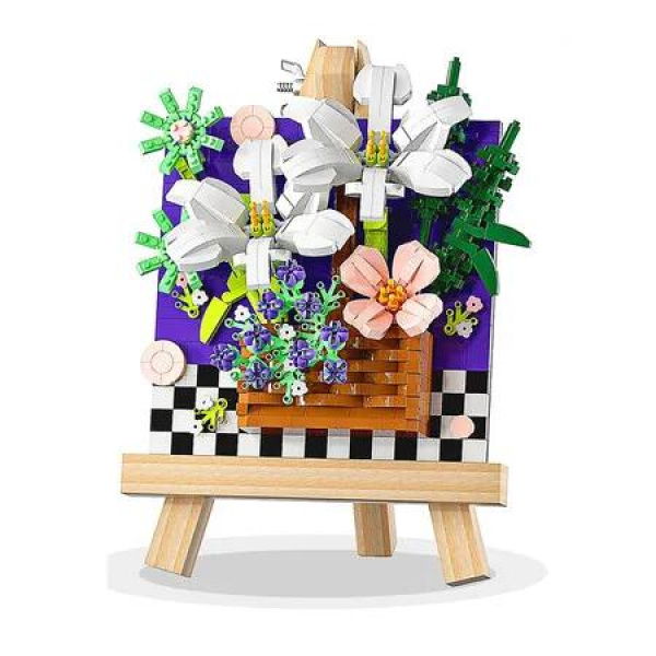 Forever Flowers Bouquet Set, 1054 Pieces Home Flower Decor Plant Building Kits,Star Dream River Botanical Collection Building Toys Gifts for Teens Kids