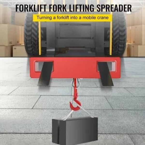 Forklift Lifting Hook 6000 LBS Capacity Forklift Lifting Hoist Swivel Hook Mobile Crane Forklift Attachments