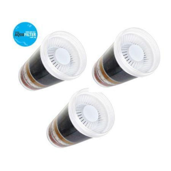 Free Shipping! Aqua Filter - 5 Stage Water Filtration Filters - Value Pack Of 3 Refill Filters.