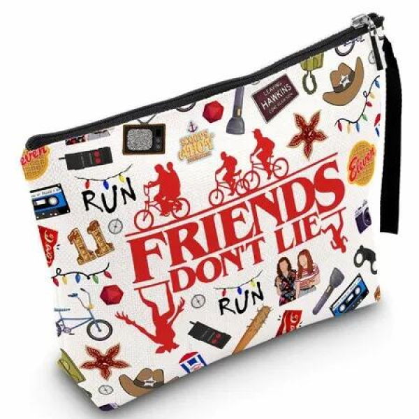 Friendship Makeup Bag Cool Thing Merch Gifts Inspirational Quote Cosmetic Pouch Friend Merchandise Gifts BFF Bestie Sister Travel Toiletry Organizer