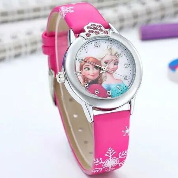 Frozen Cartoon Quartz Watch for Girls - Authentic Student Watch with Lovely Princess Design