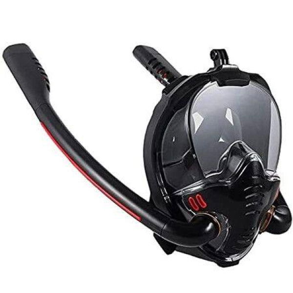 Full-Face Silicone Snorkel Mask For Men Women Adults And Youth Use (Size M/S)