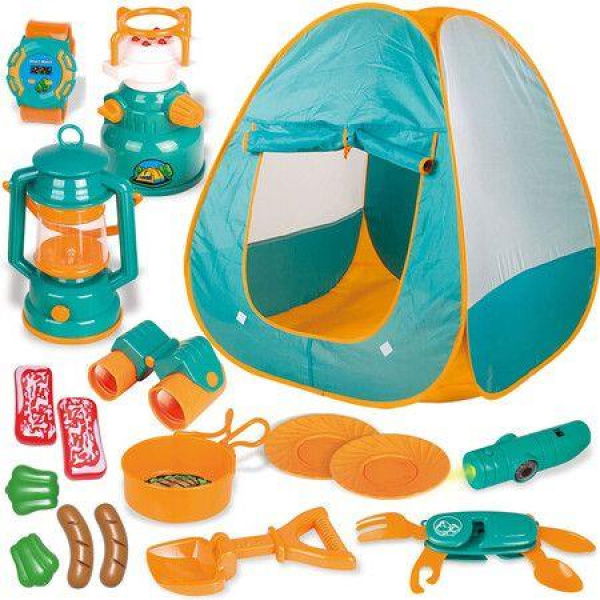 Fun Little Toys Kids Play Tent Pop Up Tent With Camping Gear For Kids Outdoor Toys