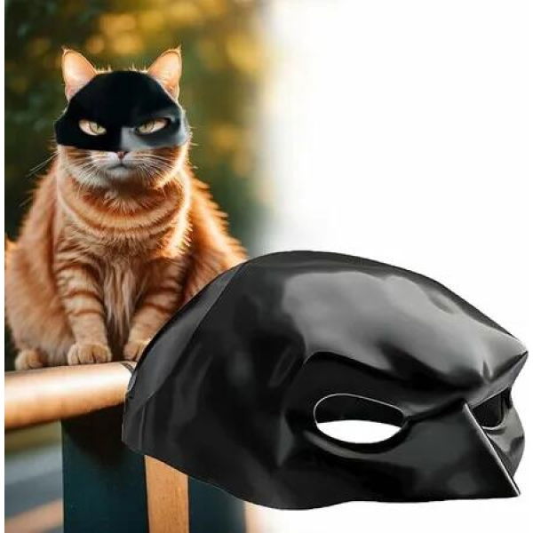 Funny Cat Bat Cosplay Hat,New Cat Bat Cosplay Mask,Cat Mask,Mask for Halloween Cosplay (Size L 11cm)