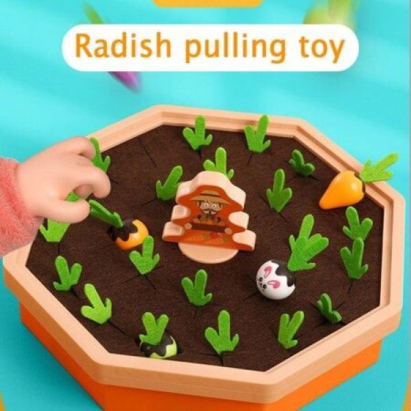 Funny Pull Radish Toy For Children Picking Vegetables Early Education Toys