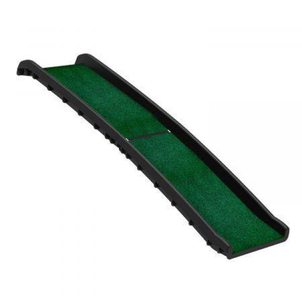 Furtastic Foldable Plastic Dog Ramp With Synthetic Grass