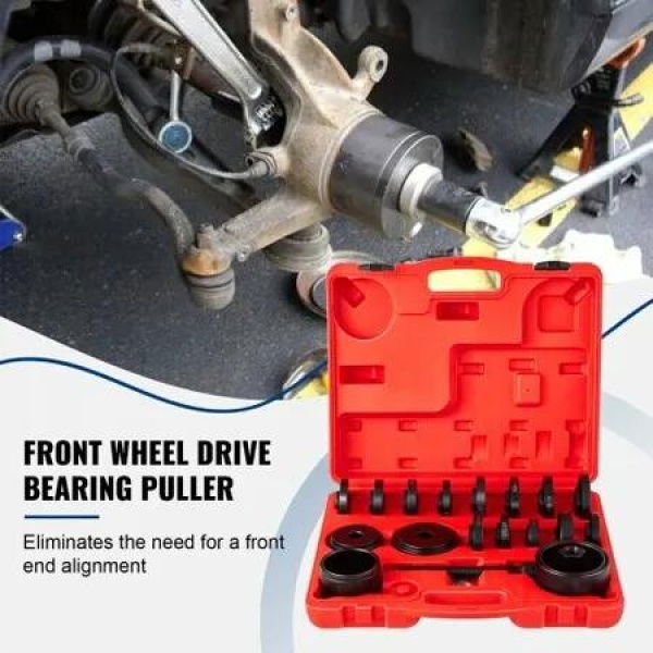 FWD Front Wheel Drive Bearing Adapters Puller, 23 PCS, 45# Steel Press Replacement Installer Removal Tools Kit, Wheel Bearing Puller Tool Works on Most FWD Cars & Light Trucks?