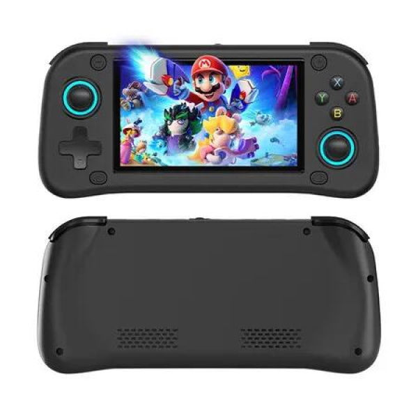G28 Handheld Game Console 64G Card with 15000 Games, 4.3 Inch HD Screen Portable Retro Video Handheld Game Players Gift for Kids, Black