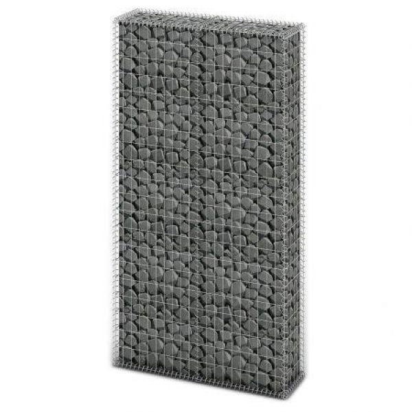 Gabion Basket Steel 85x30x200 Cm Silver