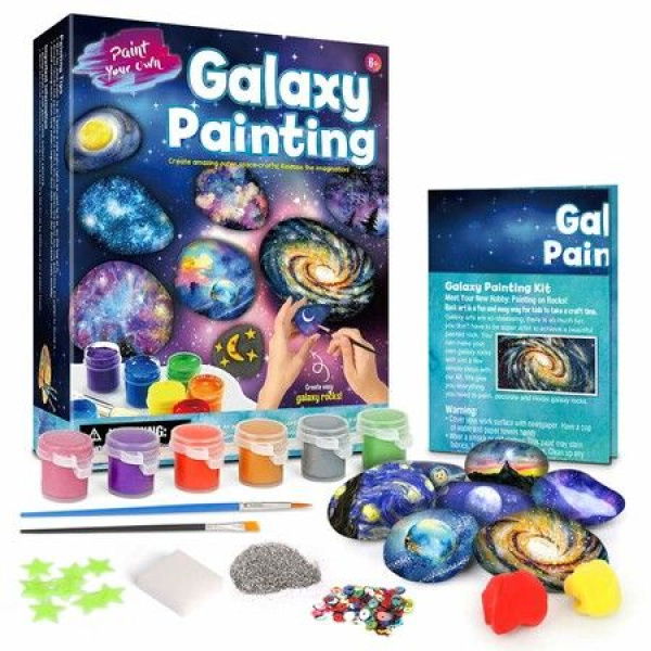 Galaxy Rock Painting Kit For Kids Arts And Crafts