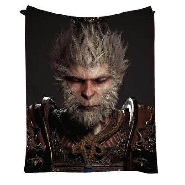 Game Black Myth Wukong 150x130cm Merchandise Soft Flannel Throw Blanket Gift for Men Kids