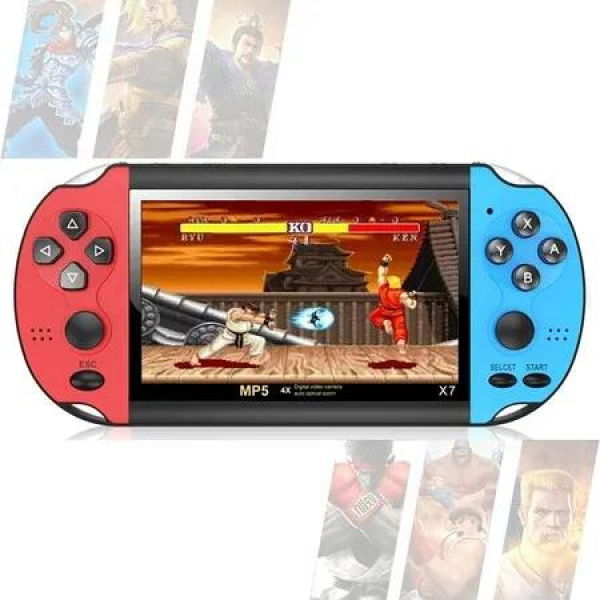 Game Console Handheld 4.3 Inch Retro Games Built-in Classic System Rechargeable Battery Portable Style Nostalgic Entertainment Fun