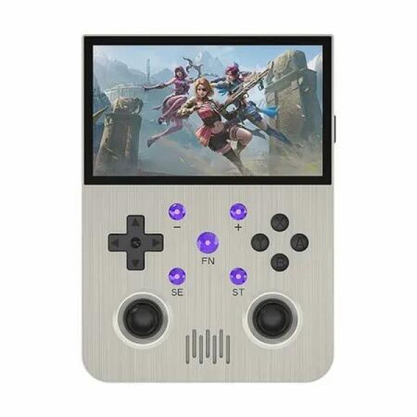 Game Handheld Console 4.3 IPS Screen Portable Video Console 128G 15000+ Games Support WiFi Bluetooth Gray