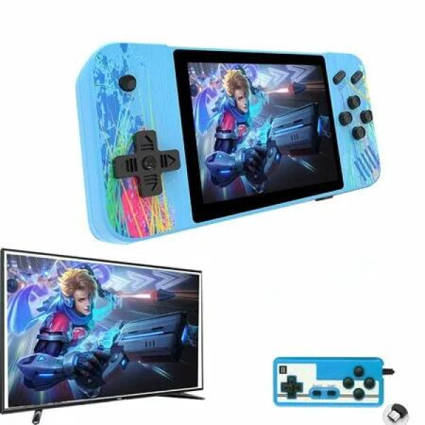 Gameboy Handheld Game Console Retro Gaming Console Preloaded 800 Classical Games Portable Gaming Player with 3.5 LCD Screen,Mini Arcade Electronic Toy Gifts for Boys Girls (Blue)