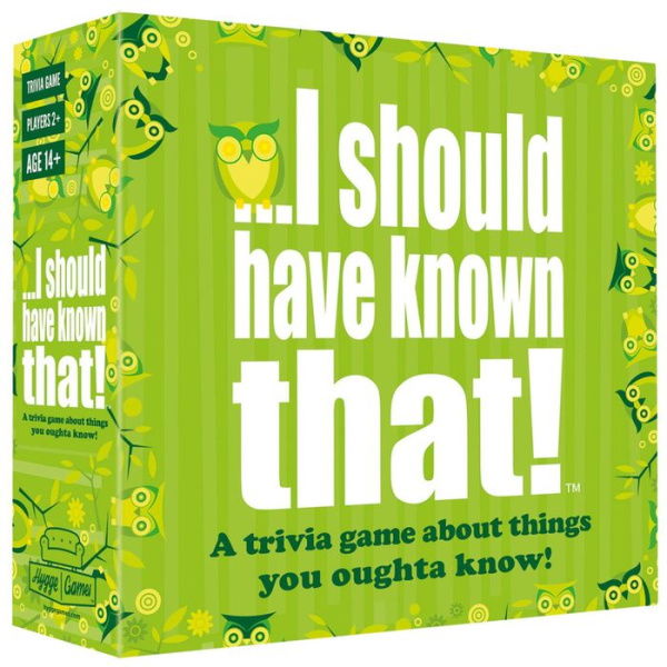 Games I Should Have Known: Trivia Game Age: 14+ Players: 2+