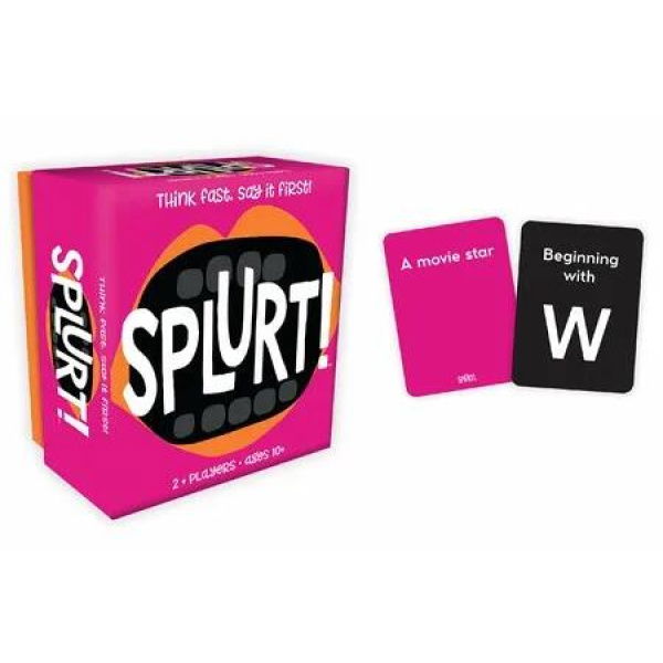 Gamewright Splurt Quick Witty Social Portable Party Card Game Think Fast Say it First