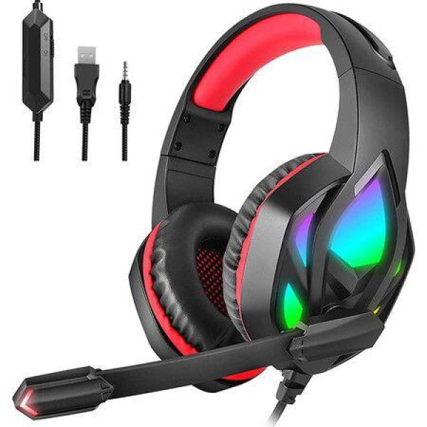 Gaming Headphones With Noise Canceling Mic Stereo Bass Surround SoundCompatible With PC Laptop PS4