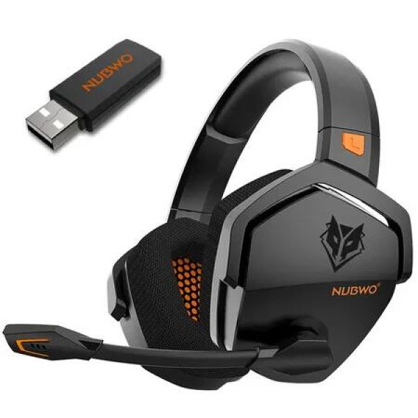 Gaming Headset Wireless G06 Microphone PS5 PS4 PC Mac 3in1 24GHz PlayStation Bluetooth Switch Wired Controller Audio Immersion Black Orange