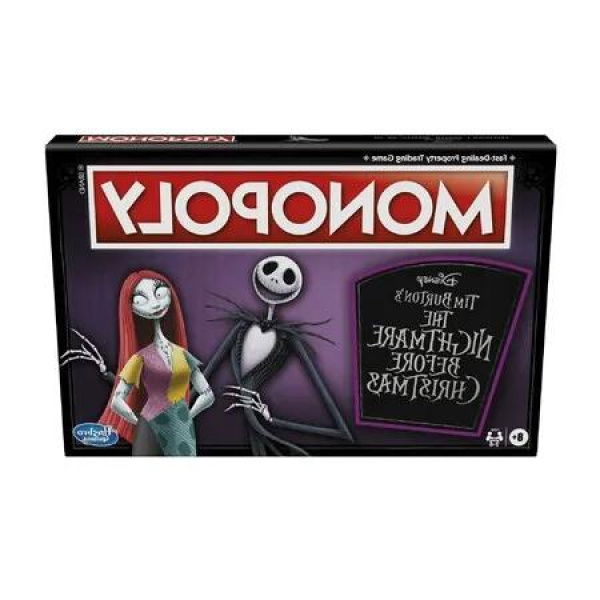 Gaming Monopoly: Disney Tim Burton's The Nightmare Before Christmas Edition - Fun Family Board Game for Kids 8+