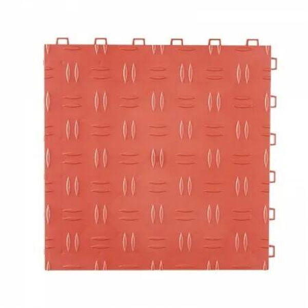 Garage Tiles Interlocking 12x12 in 25 Pack Garage Flooring Tiles Red