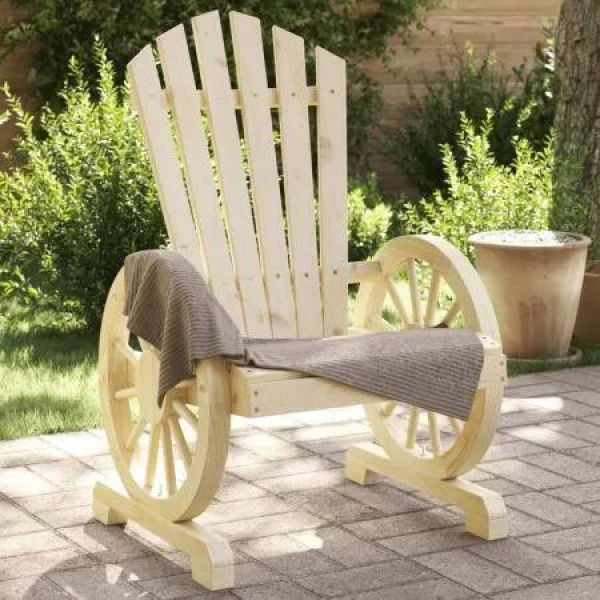 Garden Adirondack Chairs 2 pcs Solid Wood Fir