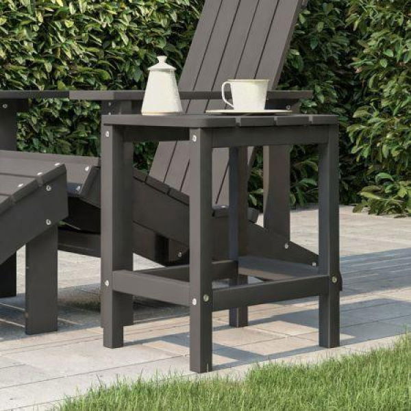 Garden Adirondack Table Anthracite 38x38x46 Cm HDPE