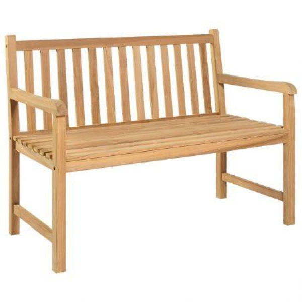 Garden Bench 114 Cm Solid Teak Wood