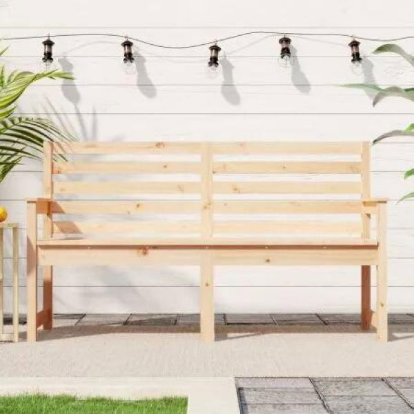 Garden Bench 159.5x48x91.5 cm Solid Wood Pine