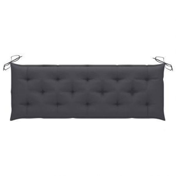 Garden Bench Cushion Anthracite 150x50x7 Cm Fabric