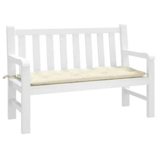 Garden Bench Cushion Cream 120x50x7 cm Oxford Fabric