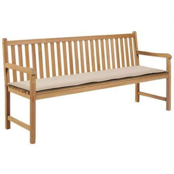 Garden Bench Cushion Cream 180x50x3 Cm